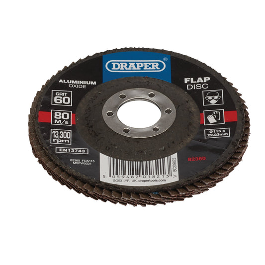 115MM FLAP DISC 60G ALOX