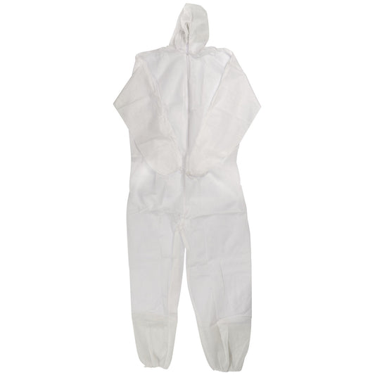 DISPOSABLE OVERALL C/W HOOD