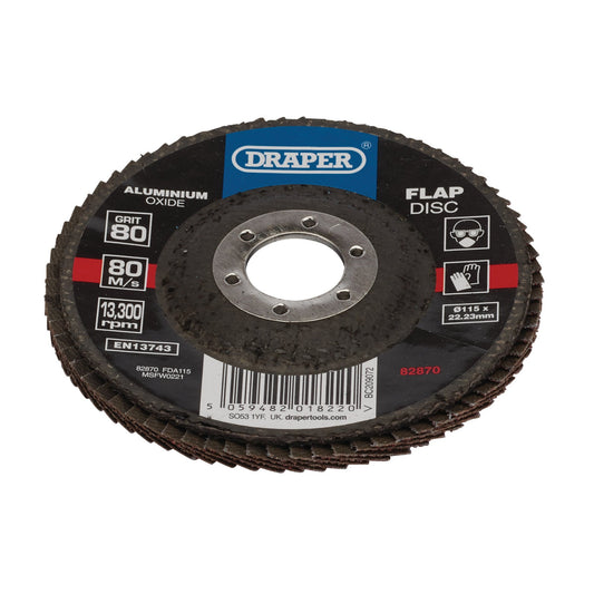 115MM FLAP DISC 80G ALOX