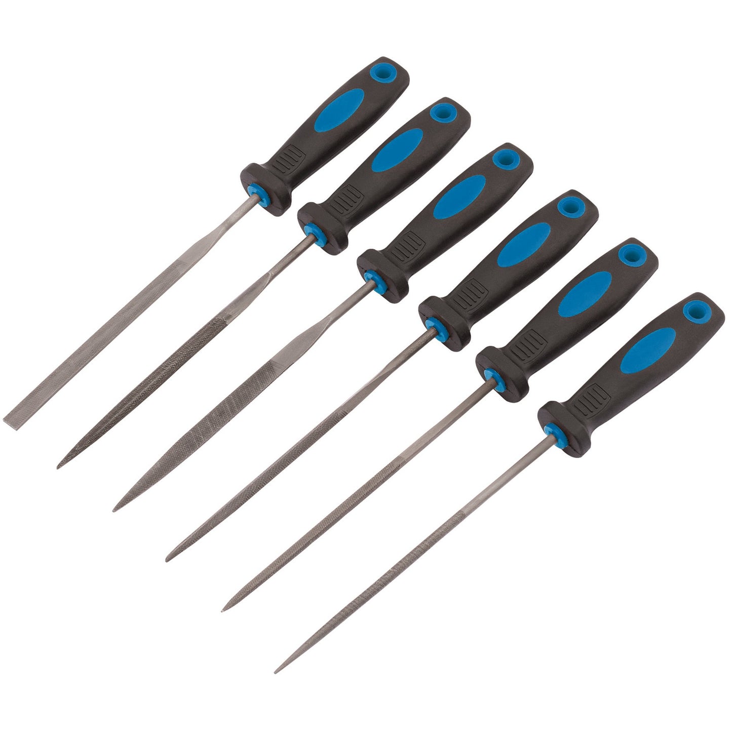 6 PC SOFT GRIP NEEDLE FILE SET