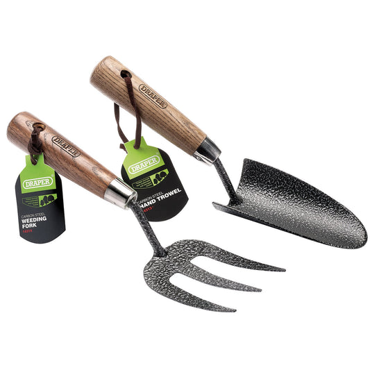 FORK & TROWEL SET CARBON/ASH