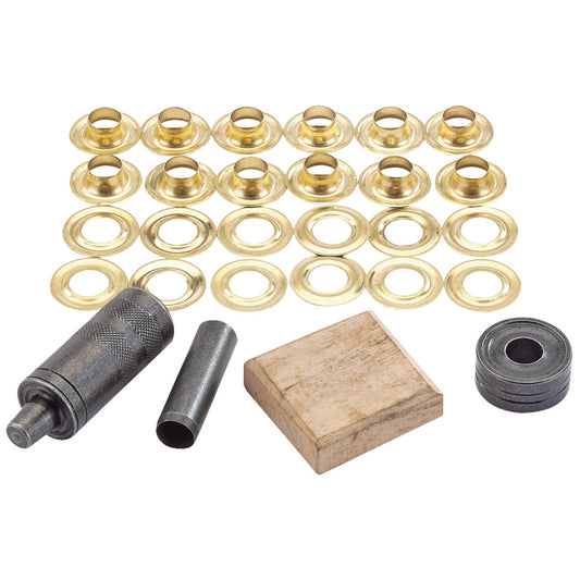 GROMMET KIT 3/8" X 12 BRASS