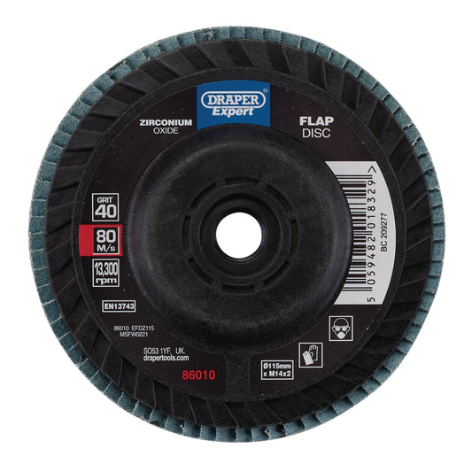 115MM FLAP DISC 40G ZR