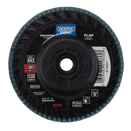 115MM FLAP DISC 60G ZR