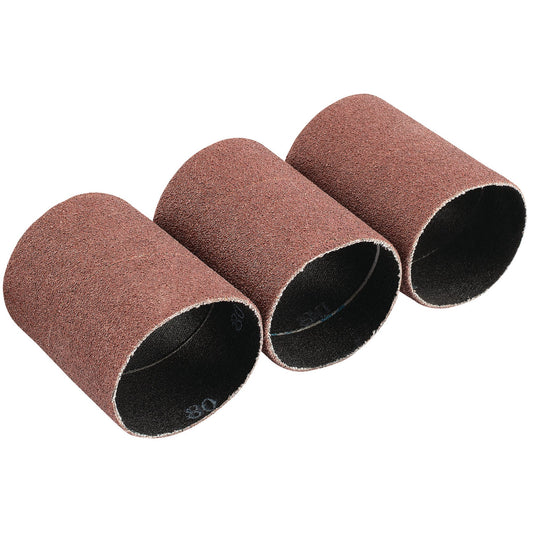 SANDING SLEEVE 45X60MM 80G 3PK