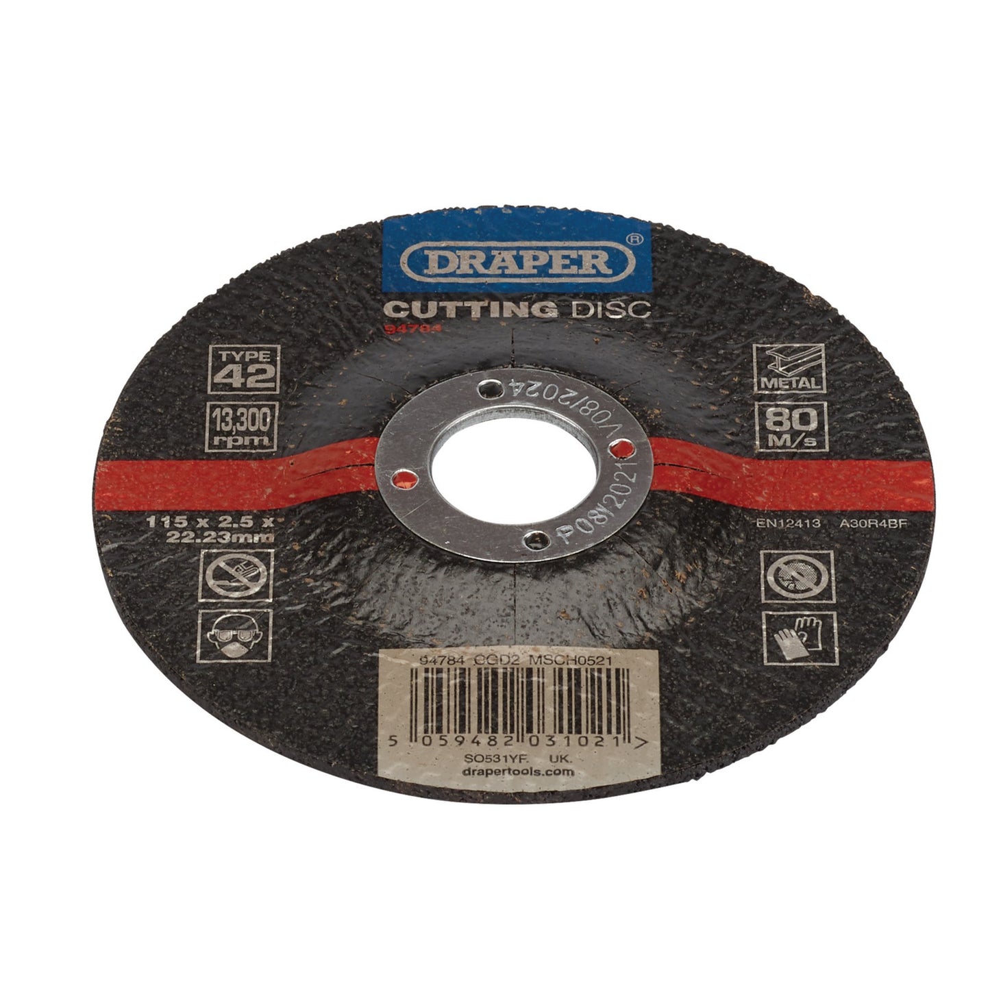 CUT/DISC METAL - 115X2.5MM DPC