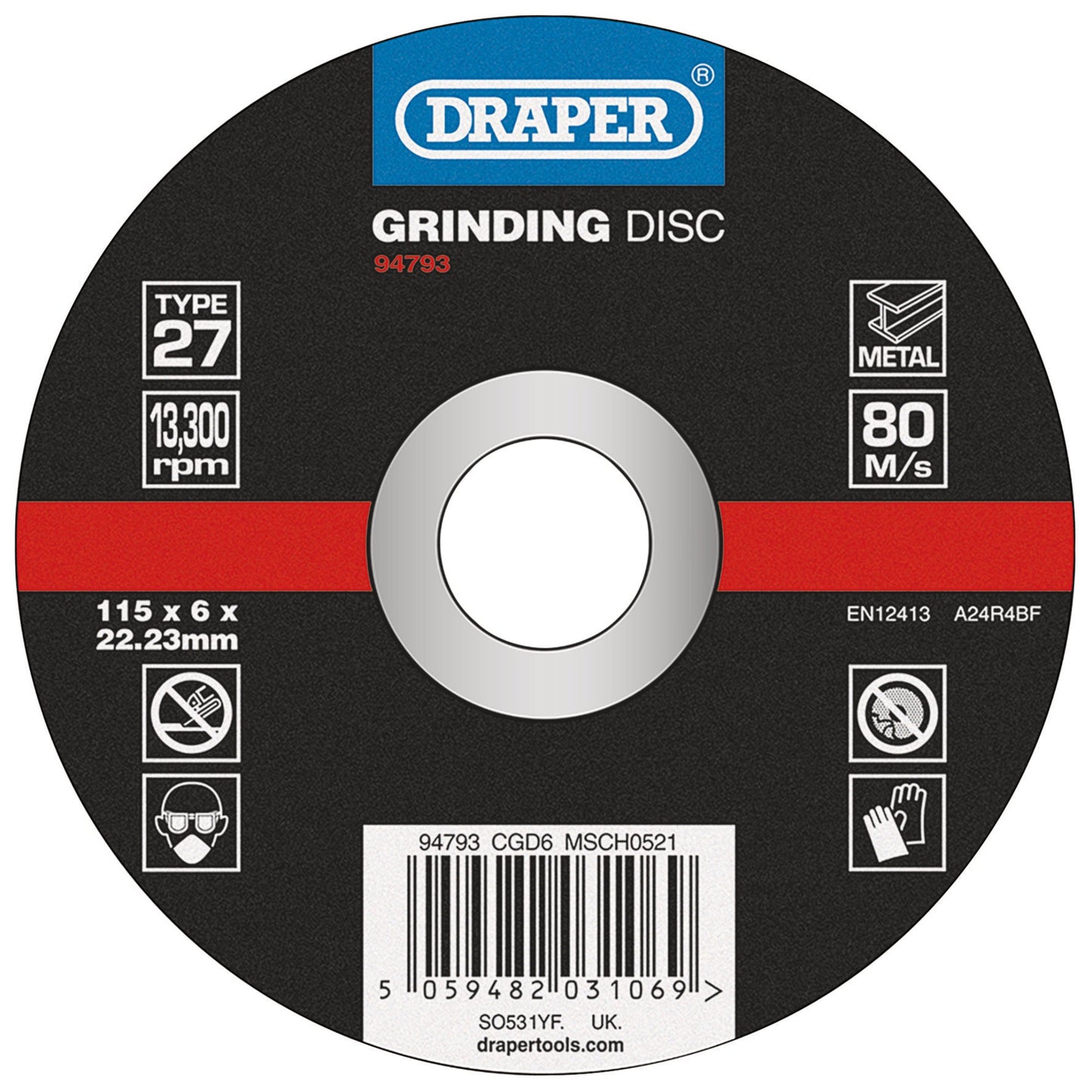 GRIND/DISC METAL - 115X6MM DPC