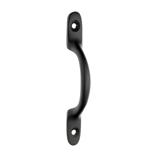 Traditional Pattern Sash Pull Handle - Matt Black