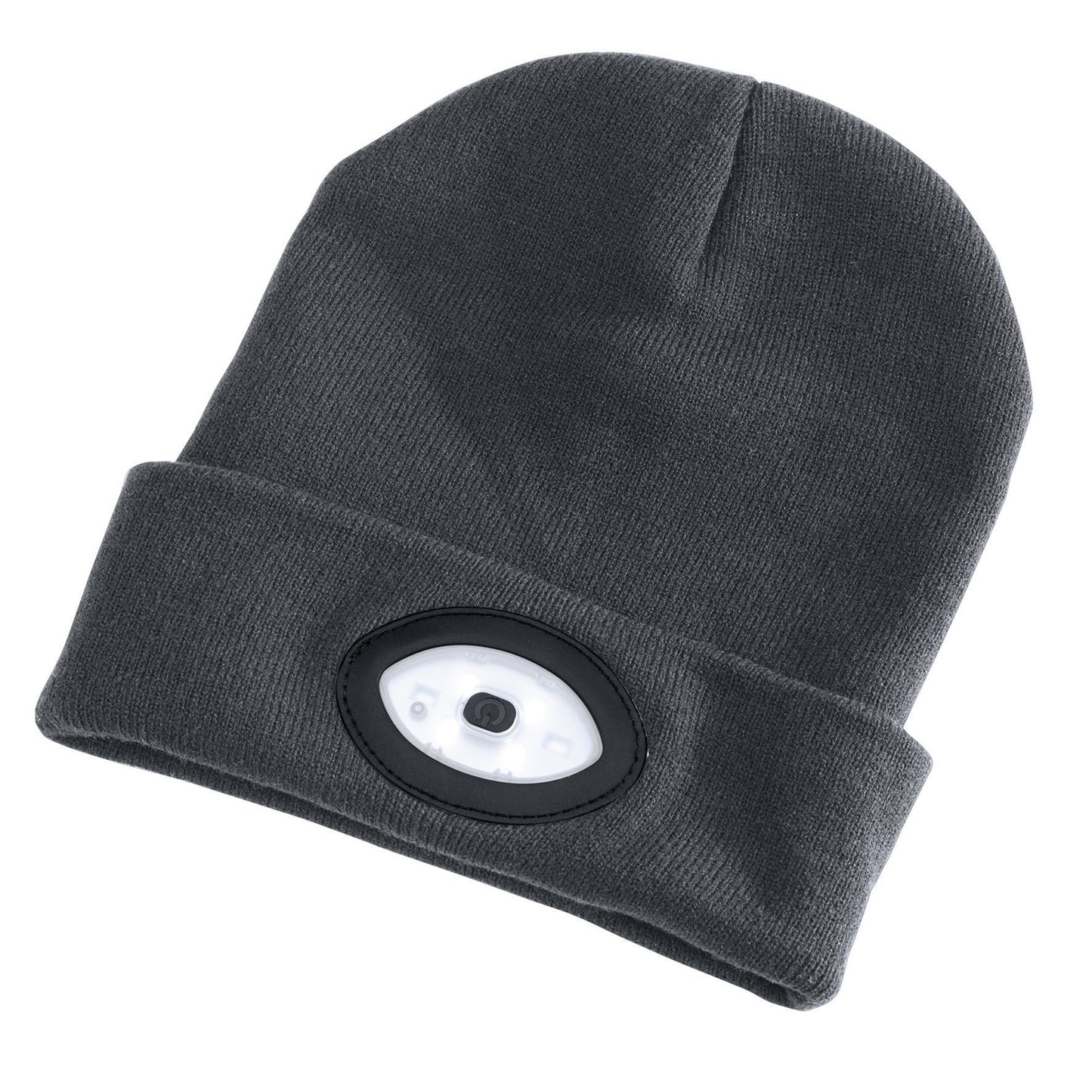 BEANIE WITH TORCH - GREY