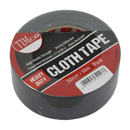 Heavy Duty Cloth Tape - Black
