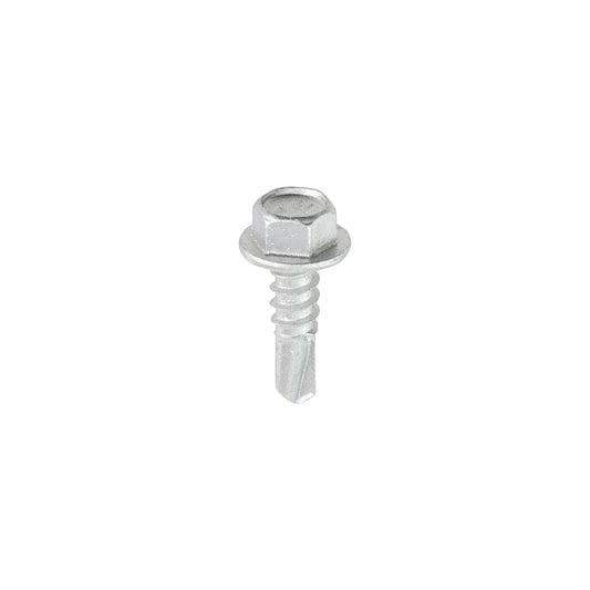 Metal Construction Light Section Screws - Hex - Self-Drilling - Exterior - Silver Organic