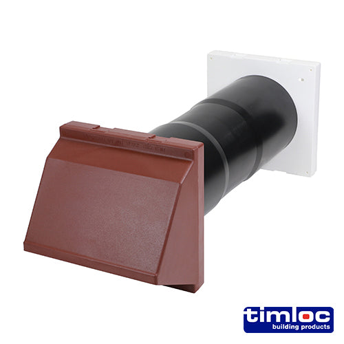 Timloc Aero Core Through-Wall Ventilation Set Cowl and Baffle - Brown - ACV7CBR