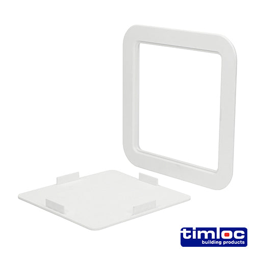 Timloc Access Panel - Plastic - Clip Fit - White - AP200