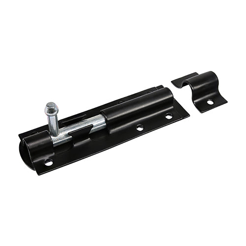 Straight Tower Bolt - Black