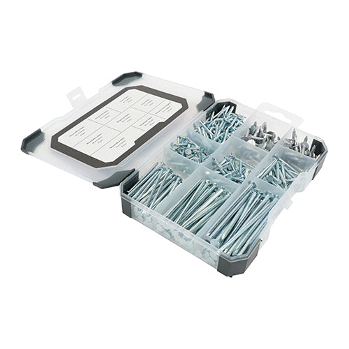 Mixed Tray - Nails - Galvanised - Bright