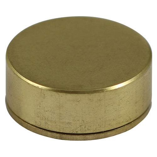 Threaded Screw Caps - Solid Brass - Satin