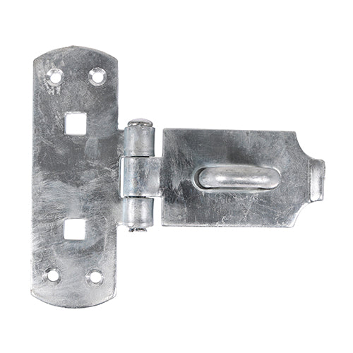 Vertical Pattern Bolt On Hasp & Staple - Heavy Duty - Hot Dipped Galvanised