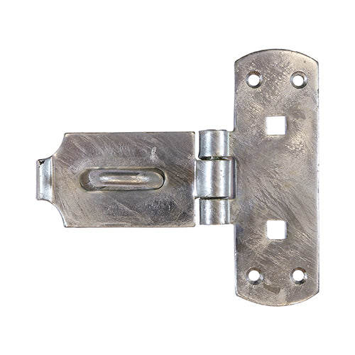 Vertical Pattern Bolt On Hasp & Staple - Heavy Duty - Hot Dipped Galvanised